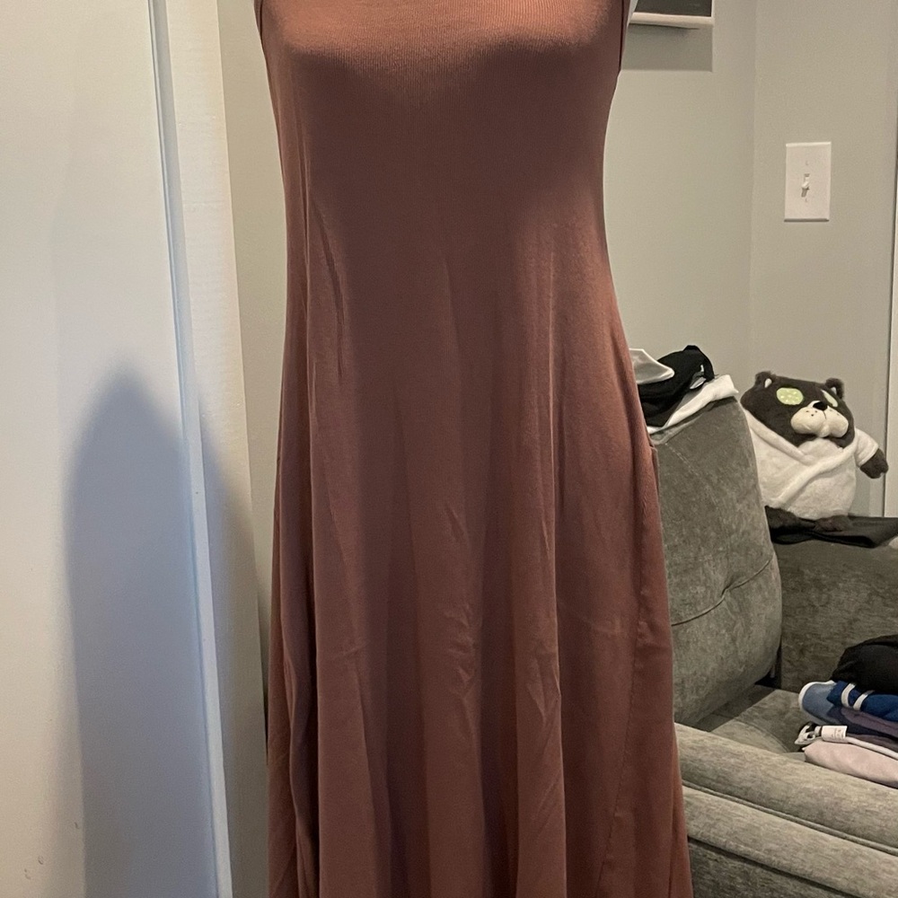 Old Navy Sleeveless Brown Maxi Dress
